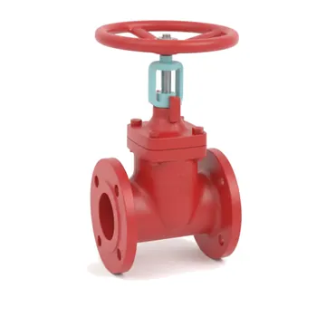 Typical flanged resilient nrs gate valve