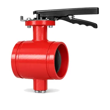 Typical grooved butterfly valve
