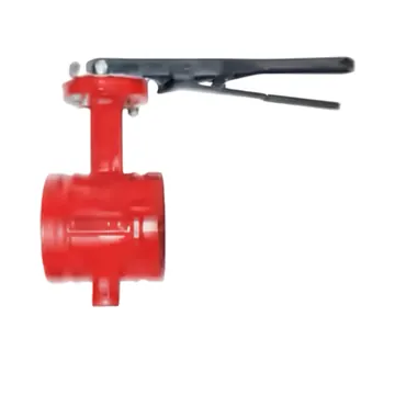 Typical grooved fire butterfly valve