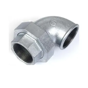Typical union elbow, flat seat